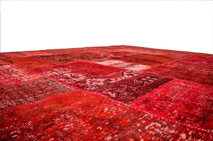 Tapete Contemporâneo Vermelho